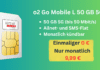o2 Go Mobile 50 GB 5G – monatlich kündbar für 9,99 € monatlich