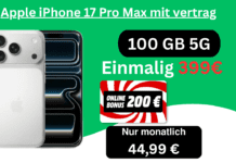 Apple iPhone 17 Pro Max mit vertrag Apple iPhone 17 Pro Max mit vertrag