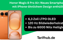 Honor Magic 8 Pro Air: Neues Smartphone mit iPhone-ähnlichem Design enthüllt Honor Magic 8 Pro Air Neues Smartphone mit iPhone-ähnlichem Design enthüllt